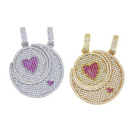 Collier Cœur Soleil Lune Prêt à l'emploi pour le Dropshipping – Bijou Romantique pour Couples