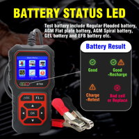 Analizador de Baterías Automotriz Digital BT60 12V/24V, Herramienta de Diagnóstico para Autos, Camiones, Vehículos Recreativos