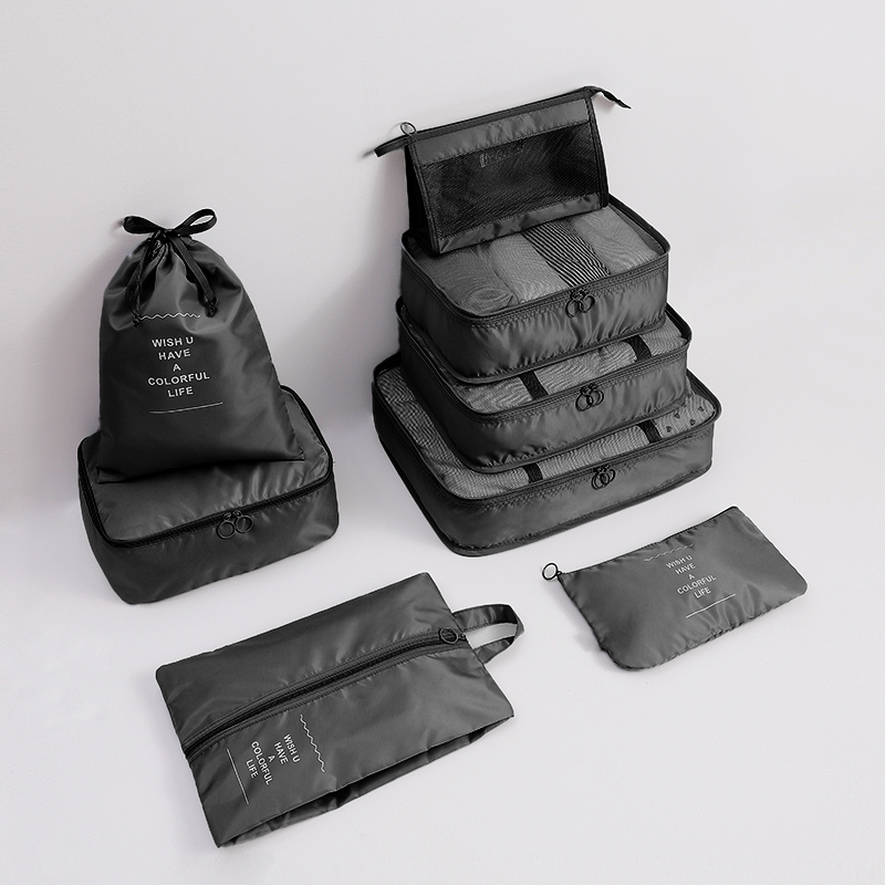 8 Piece Set - Black