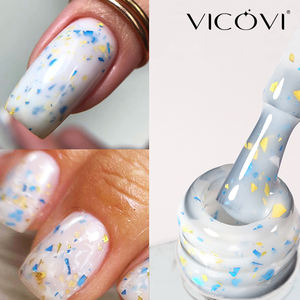 Proveedor de gel para uñas Botella de 15ml Nueva tendencia 9 colores Soak Off UV Gel Super Shine Foil Marble Flake High Pigment OEM Logotipo personalizado - Product Image 3