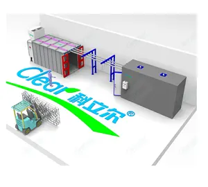 CE barato portão, porta, cerca, trilhos obturador manual pó revestimento equipamento pó revestimento máquina pó revestimento linha