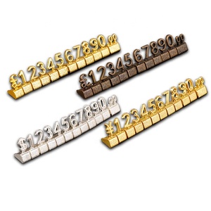 Lilai Giá Hiển Thị Truy Cập Số Điều Chỉnh Letter Với $ Đứng Nhãn Thẻ Đăng Countertop Giá Bán - Product Image 6