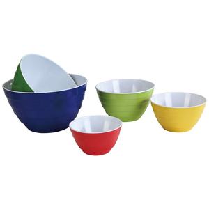 Juego de ensaladeras de melamina multicolor únicas al por mayor, cuencos de <span class=keywords><strong>cocina</strong></span> apilables para preparar ensaladas de frutas y alimentos - Product Image 1