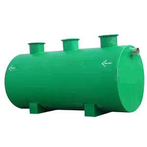 Yeraltı FRP septik Tank, kanalizasyon arıtma için fiberglas septik Tank