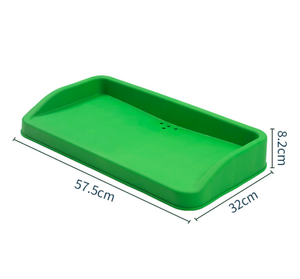 Plateau à balles en caoutchouc haute résistance pour practice de golf, grande capacité, compatible avec tapis de putting pour extérieur, support de balles de golf - Product Image 1