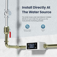 Intelligenter WLAN-Wasserleckdetektor, Automatisches Absperrventil für Zuhause mit Zuverlässigem Wasserleckschutz