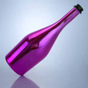 Botella de Vidrio Metálica Cromada Morada de Lujo de 750 ml para Champán, Vino y Licores, <span class=keywords><strong>Precio</strong></span> de Fábrica al por Mayor, Cristalería Decorativa - Product Image 5