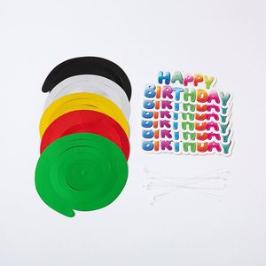 Nouvel ensemble de décoration pour fête d'anniversaire, thème noir, bannière et vaisselle pour fête d'anniversaire - Product Image 5