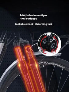 Vélo de <span class=keywords><strong>route</strong></span> compact et léger avec freins à disque et selle confortable pour les collégiens et lycéens - Product Image 3