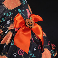 Costume d'Halloween mignon et confortable pour animaux de compagnie, imprimé motif citrouille, en polyester, pour chien Teddy Pomeranian de petite et moyenne taille