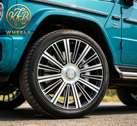 KFB 22x9 22x10.5 PCD 5x130 Büyük Çaplı Dövme Jantlar Çok Kollu Tasarım Tam Boy Sedanlar İçin