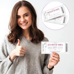Cupones de <span class=keywords><strong>cupón</strong></span> de regalo de aniversario divertidos para regalo de cumpleaños de boda romántica personalizada tarjetas de <span class=keywords><strong>cupón</strong></span> de amor para el <span class=keywords><strong>Día</strong></span> de San Valentín - Product Image 6