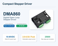 Driver Microstep Leadshine DMA860 Penggerak Motor Stepper 48V DC 5A IP54 untuk Otomasi Industri dan Kontrol Presisi