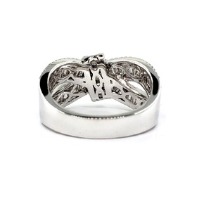 Anillos Finos de Plata de Ley con Diseño de Lazo Vintage en Oro Blanco, de Alta Calidad, para Mujer, para Bodas y Fiestas, Venta al por Mayor en China - Product Image 2