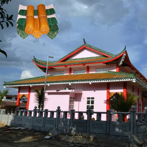 30 năm của Trung Quốc Nhà thờ Hồi giáo đền dự án gốm cam vàng mái ngói Nhà cung cấp gạch men để bán - Product Image 3