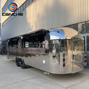 Camión de comida caliente Big Outdoor Street con equipo de cocina completo Remolque de comida móvil Pizza a la venta - Product Image 4