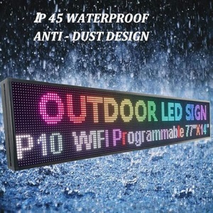 Di chuyển tin nhắn <span class=keywords><strong>LED</strong></span> dấu hiệu đầy đủ màu sắc P10 trong nhà ngoài trời Màn hình <span class=keywords><strong>LED</strong></span> cho cửa hàng kinh doanh - Product Image 5