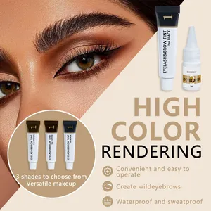 IRISMANLI Aikexier ICONSIGN Crème colorante pour sourcils longue durée, ensemble imperméable à séchage rapide, outils de maquillage de beauté, vente en gros - Product Image 4