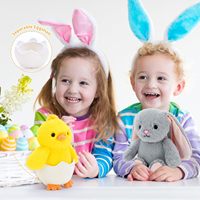 Jouets en peluche super doux Animaux de la ferme mignons en gros 8 pouces Vache/Cheval/Mouton/Cochon/Lapin de Pâques Poussin pour enfants Anti-stress
