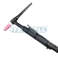 Torche de soudage TIG industrielle TEMWELL WP18 complète, refroidie par air, 250A, arc à l'argon avec valve et câble plaqué cuivre de 12,5 pieds