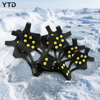 Couvre-chaussures de course et d'escalade sur glace antidérapants pour hommes, légers, avec crampons, pour la neige, fabriqués en Chine