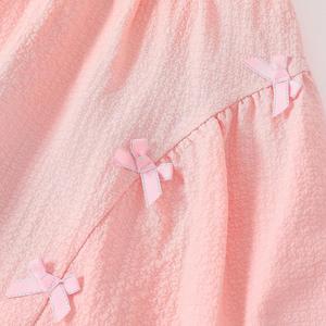 <span class=keywords><strong>Robe</strong></span> d'été fluide sans manches pour filles, tenue décontractée mignonne pour fête et plage, pour enfants de 4 à 12 ans, <span class=keywords><strong>robe</strong></span> évasée avec détail nœud pour le quotidien - Product Image 5