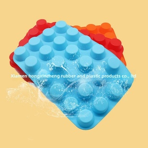 In Stock Household <b>Baking</b> Tools <b>Silicone</b> Cake Mold 24-piece Small Cake Cup Multi-style Cylindrical Oven Safe - Product Image 2