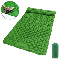 Tapis de couchage de camping pliable léger et imperméable 4 saisons en tissu élastique enduit de TPU avec pompe intégrée Compass