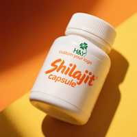 Extrait pur de Shilajit de l'Himalaya OEM, acide fulvique, résine de Shilajit, capsules de Shilajit