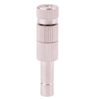 Boquilla de latón para pulverización, inyectores de niebla para jardín, sistema de pulverización de enfriamiento por niebla, mini pulverizador de alta presión con grifo de agua antipicaduras, potencia de 2-20 kg máx.