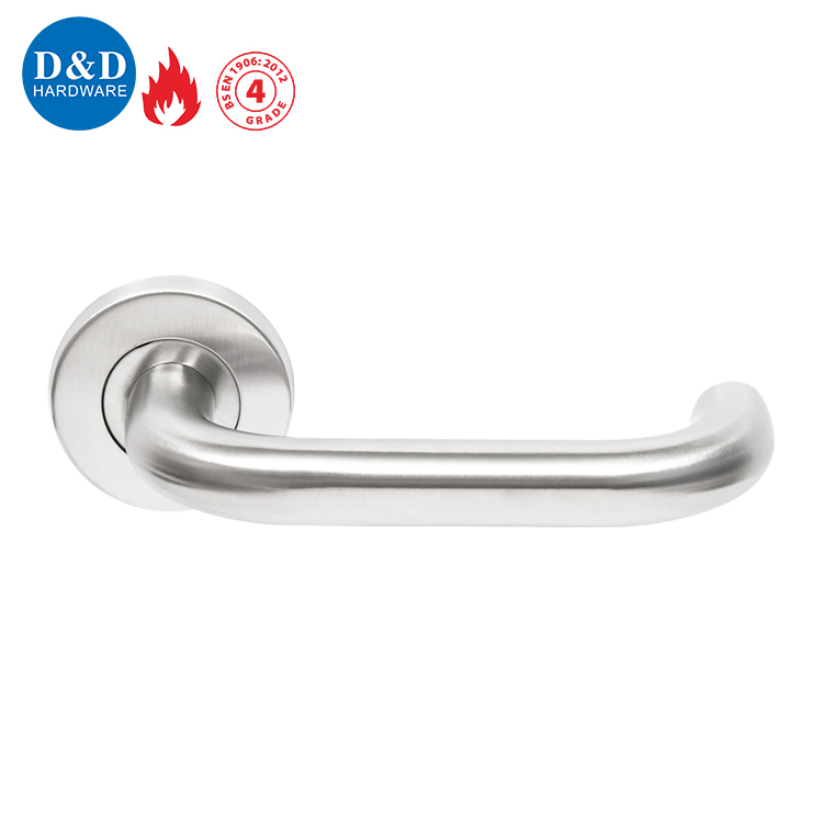 Lever Handle Quality Stainless Steel 304 European Style Fire Rated Internal Hollow Lever Wooden Passage Door Handle