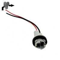 Connecteur pré-câblé à douille d'ampoule T10, harnais de douille de camion de voiture T10 T5 2835 3528 support de lampe de frein LED lampe T15