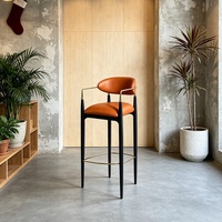 Chaises de style luxueux et minimaliste |   Chaises de salle à manger pour bars et bistrots |   Tabourets de bar rembourrés avec accoudoirs |   Couleurs personnalisées disponibles