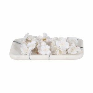 Vassoio portagioie rettangolare in marmo per tavolino da caffè, comodino, bagno, vanità, vassoio decorativo - Product Image 2