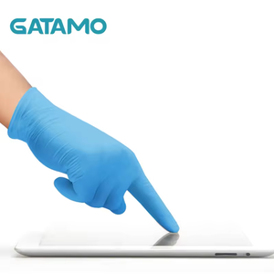 SN035 5g Gants en nitrile médicaux jetables sans poudre bleus pour examen, en vrac, pour hôpital - Product Image 3