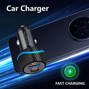 Factory Wholesale Car Charger <b>Adapter</b> PD 30W Fast <b>Charging</b> QC30W USB Car Charger Fast <b>Charging</b> for Mobile Phones - Product Image 2