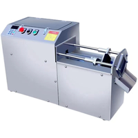 Kleine gemotoriseerde multifunctionele groente- en fruitsnijmachine van roestvrij staal, 220/380V, aanpasbare kracht, voor aardappelchips en uien