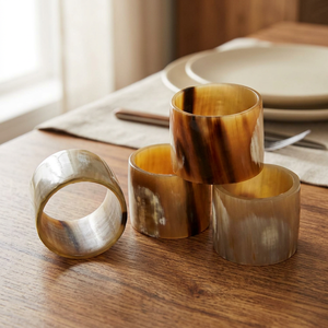 Raccord de tuyauterie en corne OxEdge de haute qualité, écologique, fait main, en corne de buffle naturelle, style moderne rustique, pour projets de bricolage intérieurs et plomberie - Product Image 1