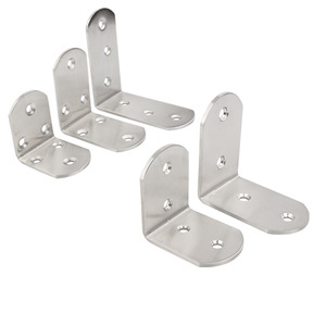 Soportes angulares de acero inoxidable, conectores de ángulo recto de 90 grados para fijación de mesas y sillas, muebles para el hogar, soporte duradero - Product Image 1