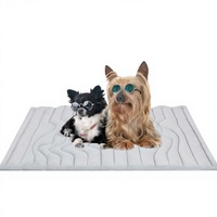 Tapis rafraîchissant pour chien à motif uni, coussinets de sommeil d'été avec rembourrage en polyester et fibres de polyester pour la protection contre la chaleur, vente en gros usine