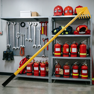 Rastrello Antincendio <span class=keywords><strong>TL</strong></span> con Manico in Acciaio Rinforzato, Grado Industriale, per Giardino e Foresta, Nuovo con Garanzia di 1 Anno - Product Image 5