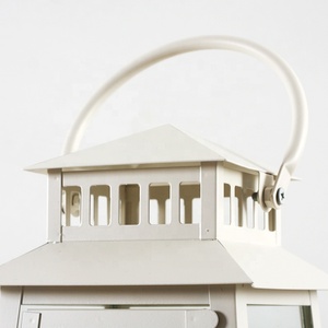 Round Hanging Vertical Stripe Hollow Out <strong>Large</strong> Metal <strong>Lantern</strong> for <strong>Candle</strong> Windproof <strong>Candle</strong> Stand Antique Metal <strong>Candle</strong> <strong>Lantern</strong> - Product Image 5