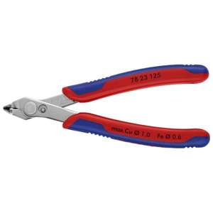 KNIPEX - 78 23 125 Super Knips Electrónicos®Cabezal pulido, mangos con empuñaduras multicomponentes, acero para herramientas INOX - Product Image 1