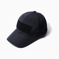 Casquette de baseball tactique unisexe en nylon brodé à 6 panneaux, visière rigide, couleur unie, toutes saisons