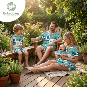 Babylovey OEM, Pijamas Familiares <span class=keywords><strong>a</strong></span> Juego de Viscosa de Bambú Suave con Logotipo Personalizado, Ropa de Dormir Premium para <span class=keywords><strong>Padres</strong></span> e Hijos - Product Image 4