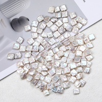 Perles de culture d'eau douce blanches irrégulières baroques 12x12mm, qualité AAA, lustre brillant, demi-trou, pour bijoux faits main classiques