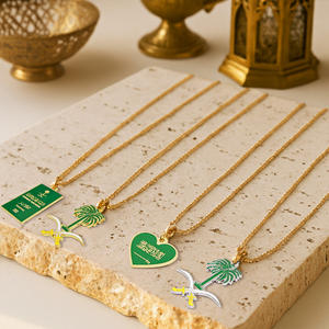 จี้สร้อยคอรูปดาบวงรีโลหะ จี้แบบกำหนดเองของจัสติน บีเบอร์ จี้โลหะรูปหน้ายิ้ม สร้อยคอจี้รูปหน้ายิ้ม - Product Image 4