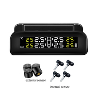 Système universel de surveillance de la pression des pneus sans fil TPMS pour voiture c260 Écran LCD 4 capteurs de pression des pneus à capteur externe
