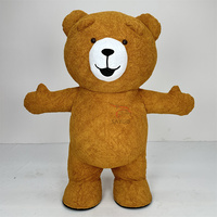 Costume de Mascotte Gonflable Ours en Peluche de 2m, Mascottes Gonflables en Peluche Ours en Peluche de Dessin Animé pour Fêtes et Spectacles