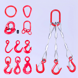 Op Maat Gemaakte 1-poot Draadkabel Sling Haak En <span class=keywords><strong>Loop</strong></span> Fabriek Directe Verkoop Voor Stroppen - Product Image 5